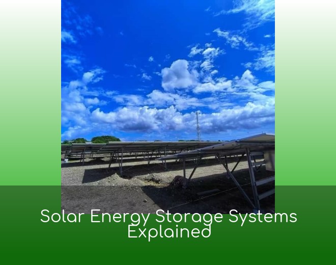 Solar Energy Storage Systems Explained